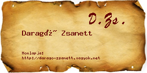 Daragó Zsanett névjegykártya